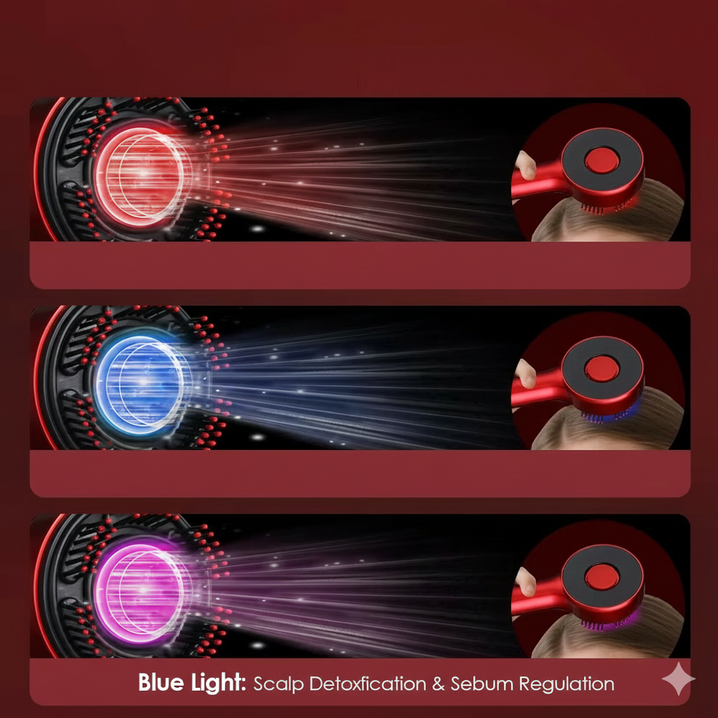 PulseBrush - Massage Intense, Cheveux Sublimés