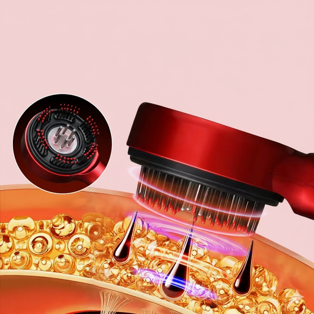 PulseBrush - Massage Intense, Cheveux Sublimés