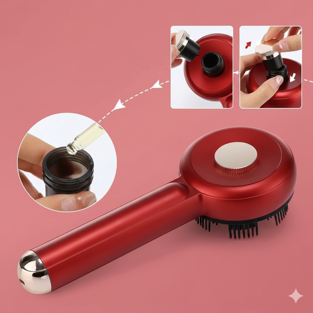 PulseBrush - Massage Intense, Cheveux Sublimés